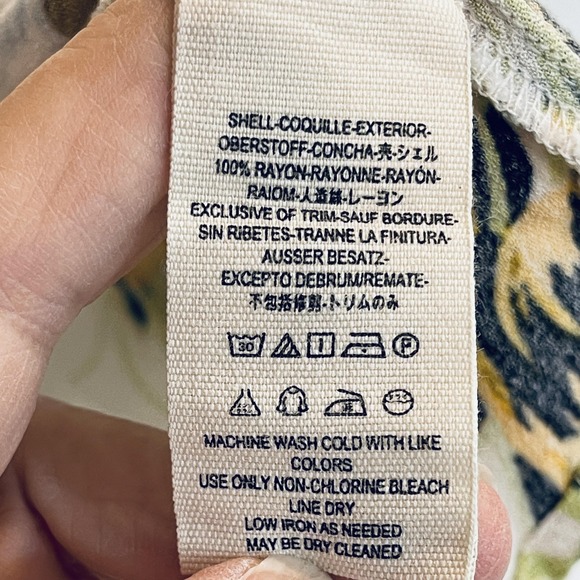 Free People Blouse Womens Medium Multicolor Floral Boho V Neck Tunic Top - Picture 4 of 12